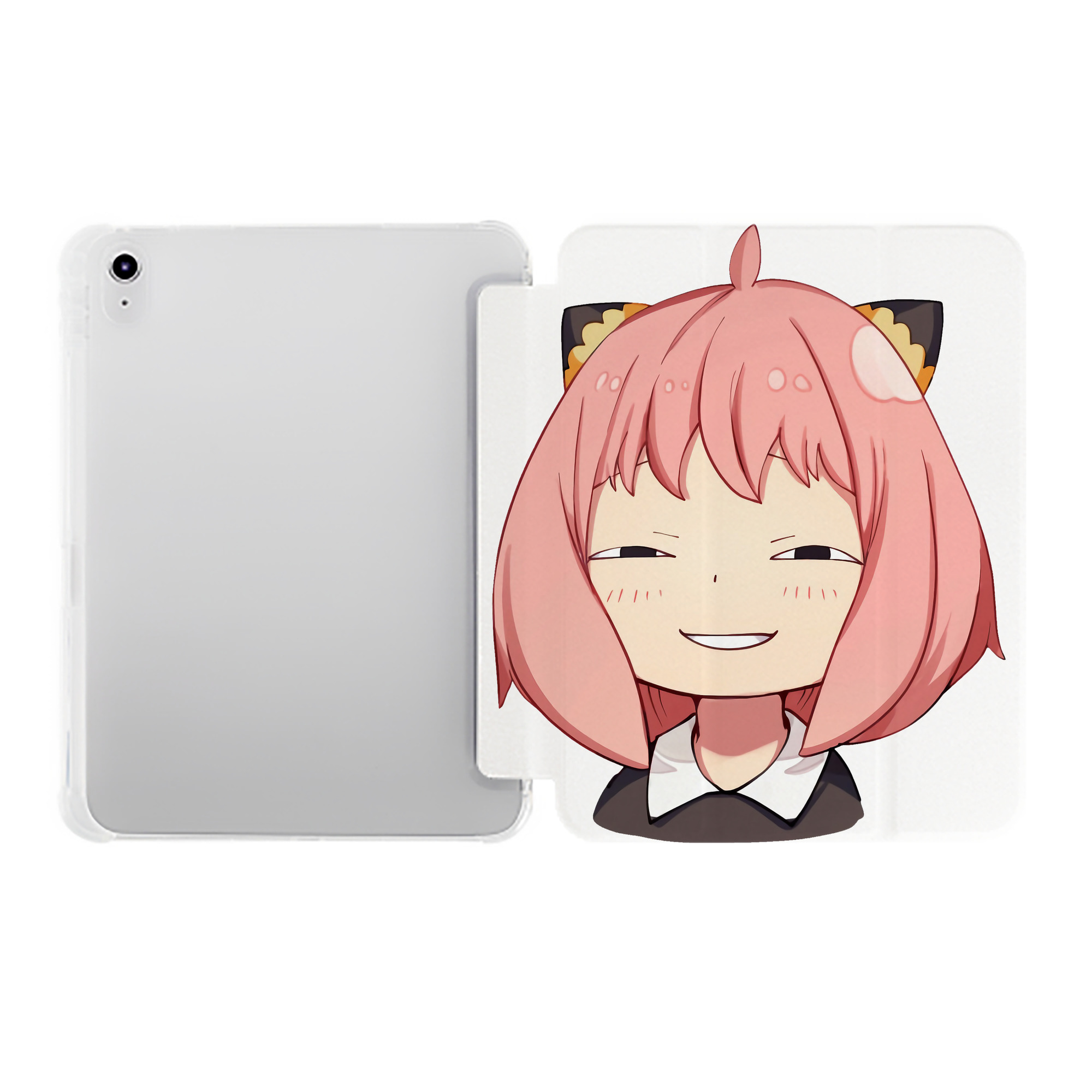 （画像用） SPY×FAMILY间谍家家酒 IPad ケース ペン収納付き 三つ折りスタンド PUレザー×シリコン 対応機種9.5/10.5/10.9インチ